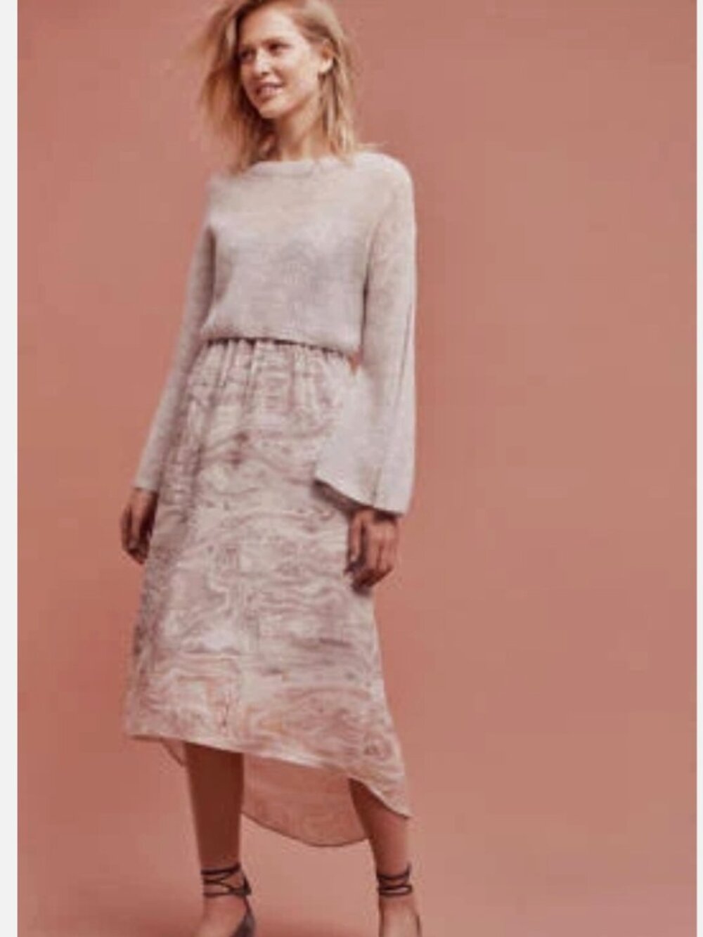 NWT Anthropologie Sleeping on Snow Rosay 2 Piece Dress S